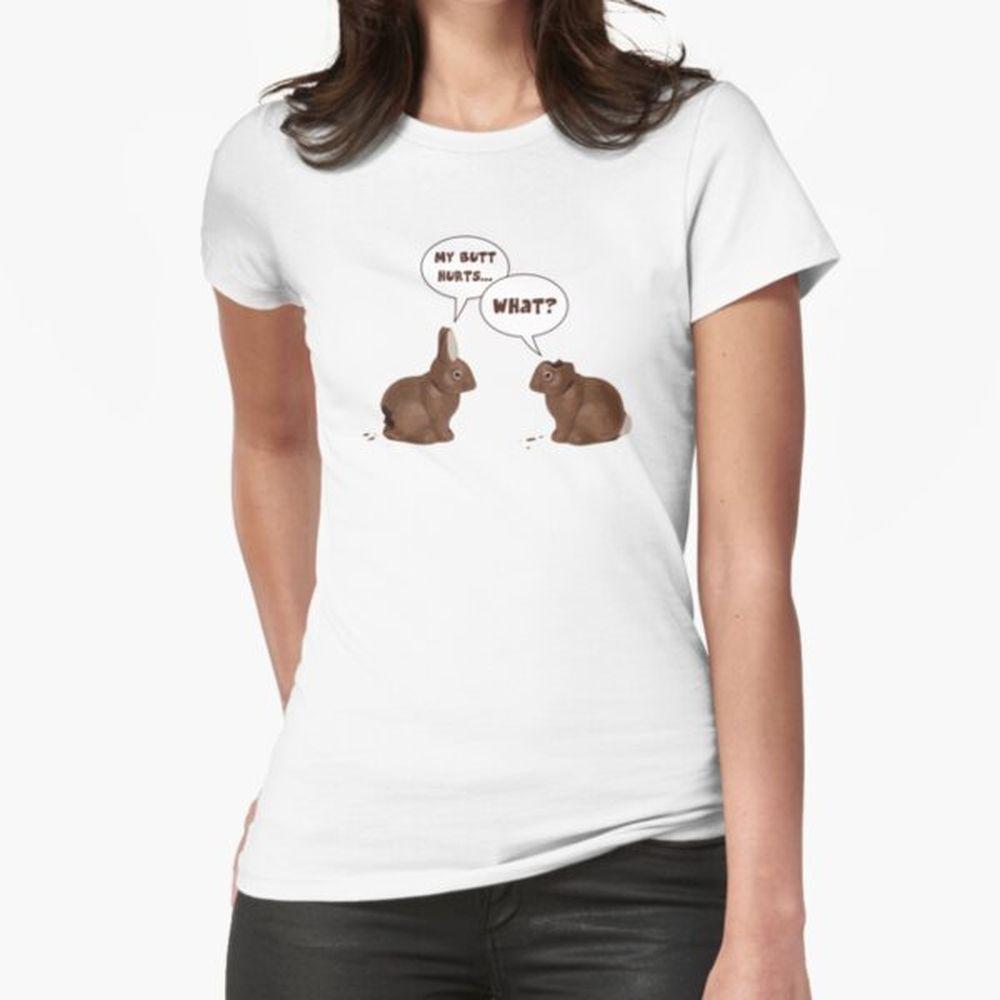 Chocolate Easter Bunny Rabbits Butt Hurts Tshirt Chocolate Easter Bunny Rabbits Butt Hurts Tshirt